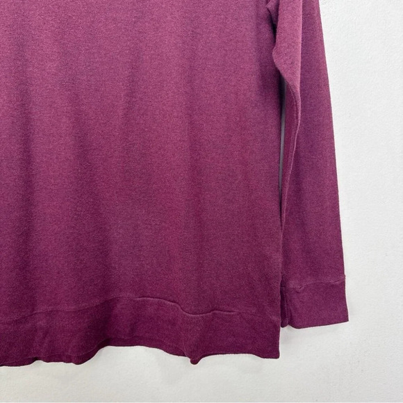 Aritzia Womens Small TNA Del Mar Tshirt  In Burgundy - Picture 6 of 14
